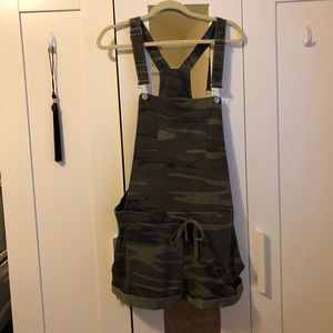 Z Supply Camo Short Overalls